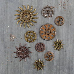 Finnabair Mechanicals -metallikoristeet Steampunk Gears