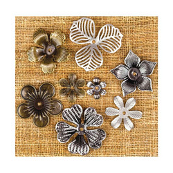 Finnabair Mechanicals -metallikoristeet Mini Flowers