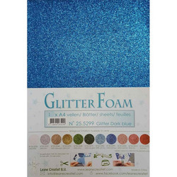 Leane Creatief Glitter Foam -softislevy, dark blue