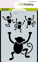 CraftEmotions sapluuna Jungle, Monkeys, A6