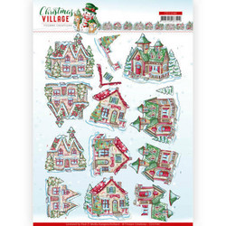 Yvonne Creations Christmas Village 3D-kuvat Christmas Houses, leikattava