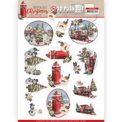 Amy Design Nostalgic Christmas 3D-kuvat Christmas Train