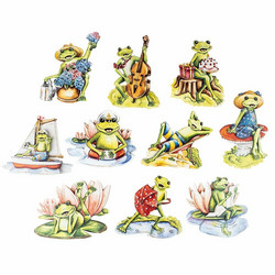 Valmiiksi leikattuja 3D kuvia, Frogs