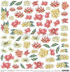 Craft O'clock skräppipaperi Flowers XVIII Extras To Cut