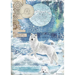 Stamperia riisipaperi Wolf