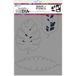 Dina Wakley Media sapluuna ja maski Tropical, 9