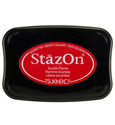 StazOn -leimasintyyny, sävy Scarlet Flame