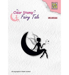 Nellie's Choice Fairy Tale leimasin Elf On Moon