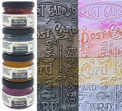 CraftEmotions Wax Paste Colored Metallic -vahat, setti 2