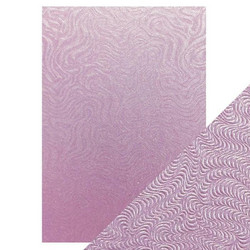Tonic Luxury Embossed -kartonki, Lilac Waves, 5 arkkia