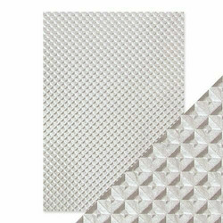 Tonic Hand Crafted Cotton -paperi, Silver Chequer, 5 arkkia