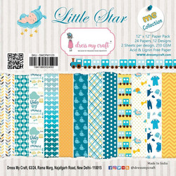 Dress My Craft paperipakkaus Little Star, 12