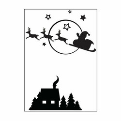 Darice kohokuviointikansio Santa Flying Sleigh