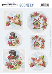Yvonne Creations korttikuvat Christmas Birds