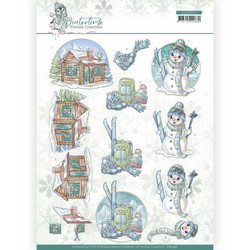 Yvonne Creations Wintertime 3D-kuvat Ski, leikattava