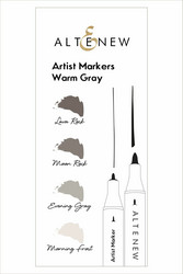 Altenew Artist Markers -setti Warm Gray, alkoholitussit