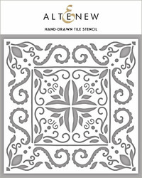 Altenew Hand Drawn Tile -sapluuna