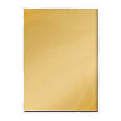 Tonic Satin Effect Mirror Card -peilikartonki, sävy Honey Gold 5 arkkia