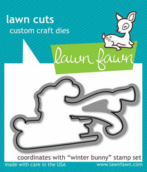 Lawn Fawn stanssi Winter Bunny
