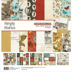 Simple Stories Simple Vintage Ancestry -paperipakkaus, 12