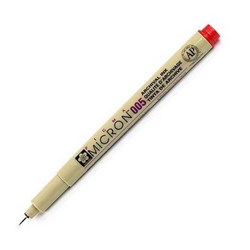 Sakura Pigma Micron Pen, punainen, 0.20 mm