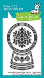 Lawn Fawn stanssisetti Shutter Card Snow Globe Add-On
