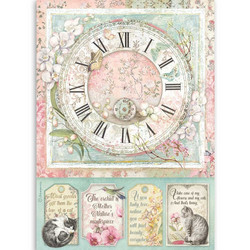 Stamperia riisipaperi Clock