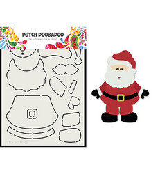 Dutch DooBaDoo Card Art Built Up Santa -sapluuna