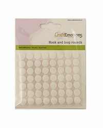 CraftEmotions Hook & Loop -tarrapidike, 10 mm