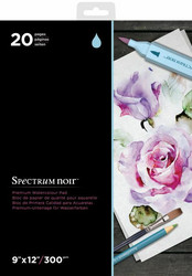 Spectrum Noir Premium Watercolor -paperipakkaus, 20 arkkia, 9
