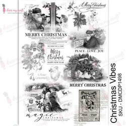 Dress My Craft Transfer Me -arkki, Christmas Vibes