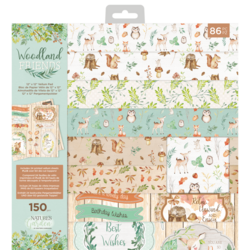 Sara Signature Woodland Friends Vellum -paperipakkaus, 12