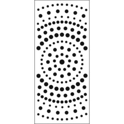 Crafter's Workshop Slimline sapluuna Concentric Circles