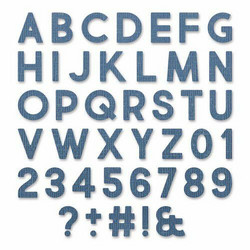 Sizzix Tim Holtz Thinlits stanssisetti Alphanumeric Bold