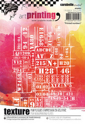 Carabelle Studio tekstuurilevy Printed numbers