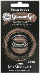 Stamperia Glamour Glitter Gel, sävy Dark Wood