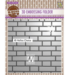Nellie's Choice 3D kohokuviointikansio Brick Wall