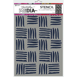 Dina Wakley Media sapluuna Cross Hatch, 9