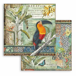 Stamperia Amazonia skräppipaperi Toucan
