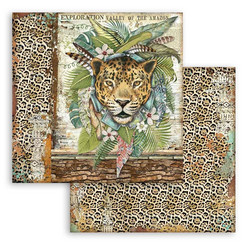 Stamperia Amazonia skräppipaperi Jaguar