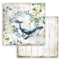 Stamperia Romantic Sea Dream skräppipaperi Whale