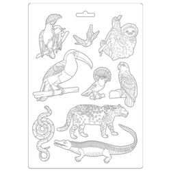 Stamperia Maxi Mould -muotti Amazonia Animals