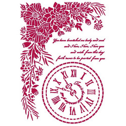 Stamperia sapluuna Romantic Journal clock, A4