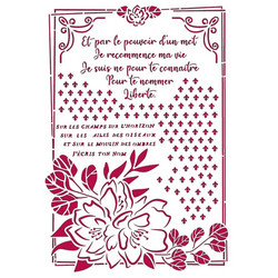 Stamperia sapluuna Romantic Journal Flower With Fame, A4