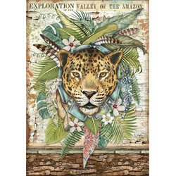 Stamperia riisipaperi Amazonia, Jaguar