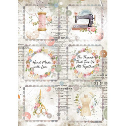 Stamperia riisipaperi Romantic Thread, Mini Cards