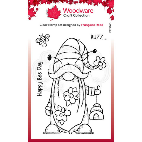 Woodware leimasin Bee Gnome