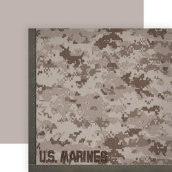 Paper House Marines skräppipaperi Camo