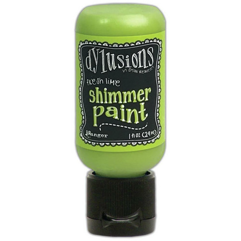 Dylusions Shimmer Paint -akryylimaali, sävy Fresh Lime