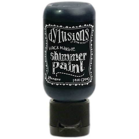 Dylusions Shimmer Paint -akryylimaali, sävy Black Marble